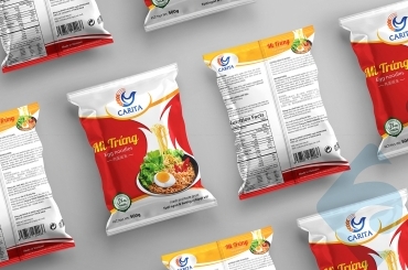 Thiết kế bao bì mì Carita