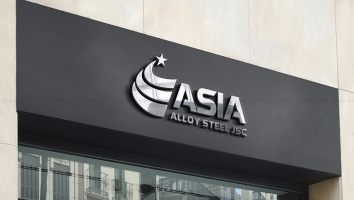 Thiết kế logo sắt thép Asia